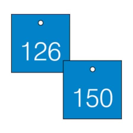 Accuform Engraved Numbered Tags, PF-Cardstock, 3-1/4 in W, 25 PK TDG375BU